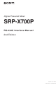 Sony RS-232C Interface Manual