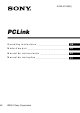 Sony PCLink Operating Instructions Manual