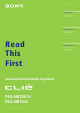 Sony Clie PEG-NR70V/U User Manual