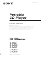 Sony CD Walkman D-EJ610 Operating Instructions Manual