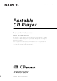 Sony CD Walkman D-EJ616CK Manual De Instrucciones