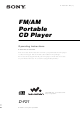 Sony Walkman D-F21 Operating Instructions Manual