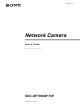 Sony SNC-DF70P User Manual