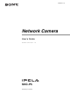 Sony IPELA SNC-P5 User Manual