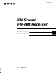 Sony STR-DE345 Operating Instructions (STR-DE345) Operating Instructions Manual