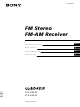 Sony STR-DE245 Operating Instructions Manual