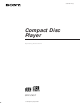Sony CDP-CX57 Operating Instructions Manual