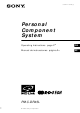 Sony PMC-DR45L Operating Instructions Manual
