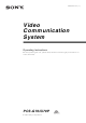 Sony PCS-G70 Operating Instructions Manual