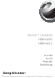 Sony Ericsson Akono HBH-602 User Manual