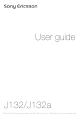 Sony Ericsson J132A User Manual