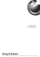 Sony Ericsson Z300I Uživatelská Příručka