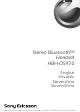 Sony Ericsson HBH-DS970 User Manual