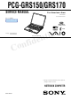 Sony VAIO PCG-GRS150 Service Manual