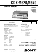 Sony CDX-M620 Service Manual