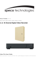 Speco D16RS User Manual