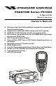 Standard Horizon PHANTOM PS1000 Owner's Manual
