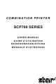 Star Micronics SCP700 Series User Manual