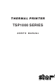 Star Micronics TSP1000 Series User Manual