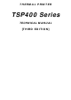 Star Micronics TSP400 Series Technical Manual