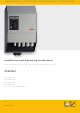 Aeca Xtender XTH 3000-12 Installation And Operating Instructions Manual