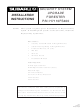 Subaru H7110FS400 Installation Instructions Manual
