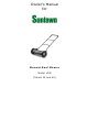 Sun Lawn LMM Owner's Manual