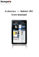 Sungale CYBERUS ID1010WTA User Manual