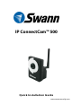 Swann CONNECT CAM 500 Quick Installation Manual