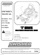Swisher ZT1436, ZT17542B, ZT1842, ZT20050 Owner's Manual