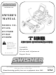 Swisher ZT17542B, ZT1436, ZT1842, ZT20050 Owner's Manual