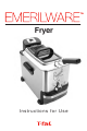 T-Fal Deep Fryer Instructions For Use Manual