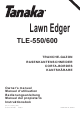 Tanaka TLE-550/600 Owner's Manual