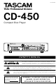 Tascam CD 450 Owner's Manual