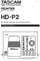 Tascam HD-P2 Owner's Manual