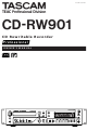 Tascam CD-RW901 Owner's Manual