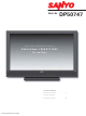 Sanyo DP50747 Owner's Manual