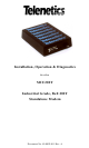 Telenetics 202T, MIU202T Installation & Operation Manual