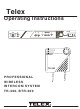 Telex TR-300 Operating Instructions Manual