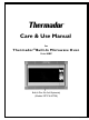 Thermador MT27 Care And Use Manual