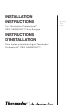Thermador Pro-Harmony P30 Installation Instructions Manual