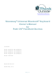 Think Outside Stowaway Universal Bluetooth Keyboard Owner's Manual