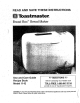 Toastmaster BREAD BOX 1142 Use And Care Manual