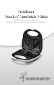 Toastmaster Snackster TSM2032T Recipe Book Use And Care Manual