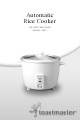 Toastmaster TRC7 Use And Care Manual