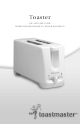 Toastmaster B604AB Use And Care Manual