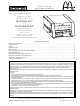 Toastmaster MBT208 User Manual