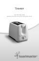 Toastmaster T2010F Use And Care Manual
