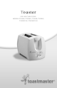 Toastmaster T2020B Use And Care Manual