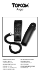 Topcom EVITA Telephone Operating Manual
